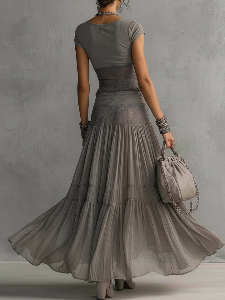 Nova | Sheer Layered Maxi Set