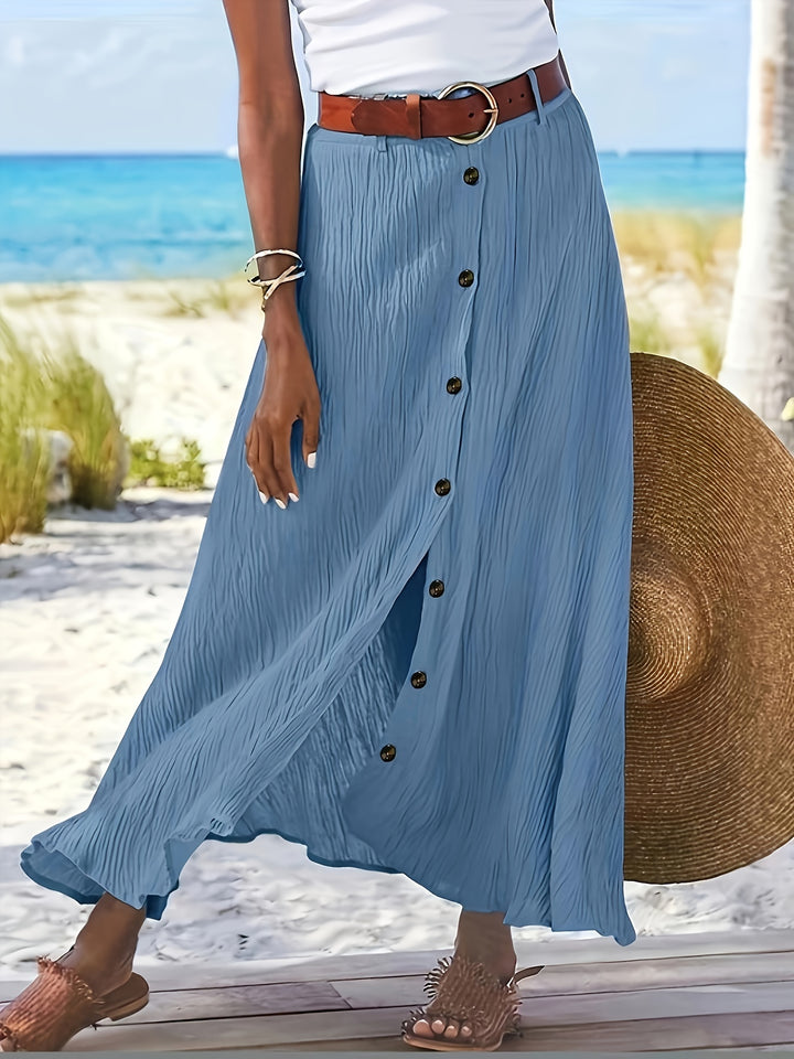 Western Half Skirt Cross-Border Trade Slit A-Line Hip-Hugging Mid-Waist Long Dress
