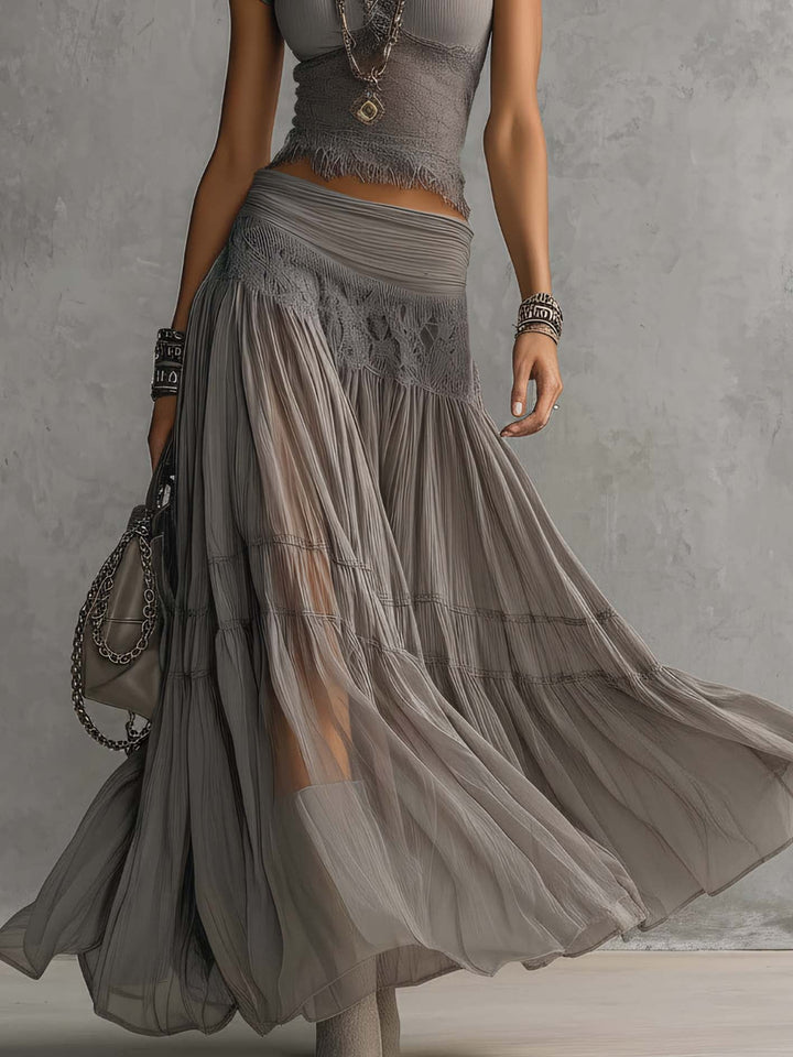 Nova | Sheer Layered Maxi Set