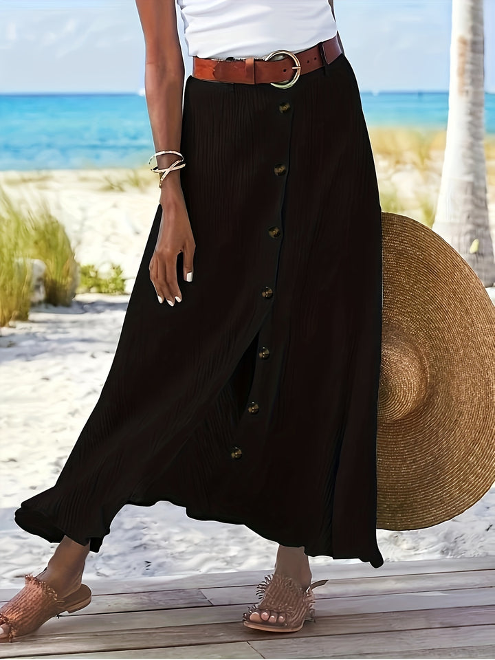 Western Half Skirt Cross-Border Trade Slit A-Line Hip-Hugging Mid-Waist Long Dress