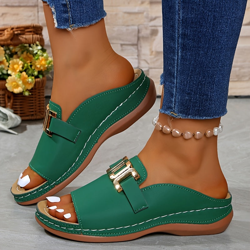Cleo™ | Orthopedic Platform Slide Sandal