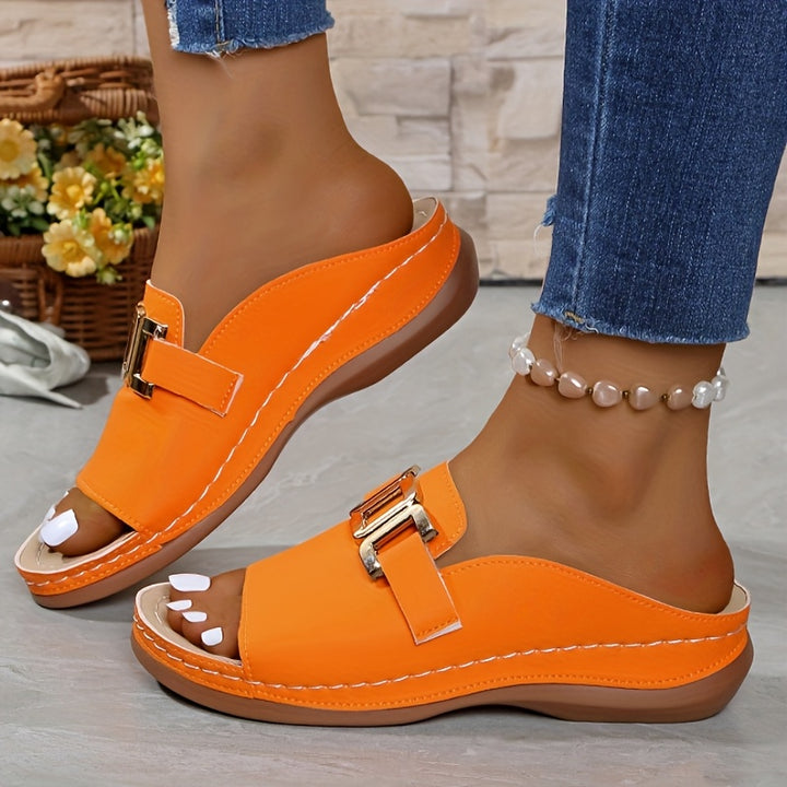 Cleo™ | Orthopedic Platform Slide Sandal