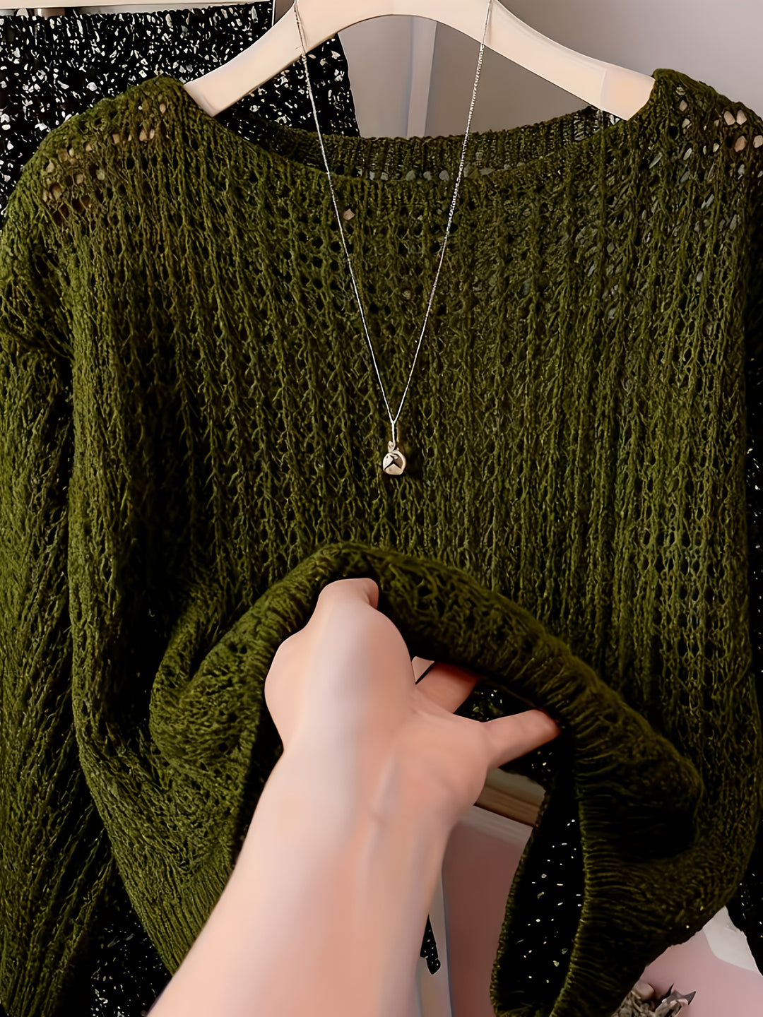 Sophie™ | Lace Hollow Knit Sweater