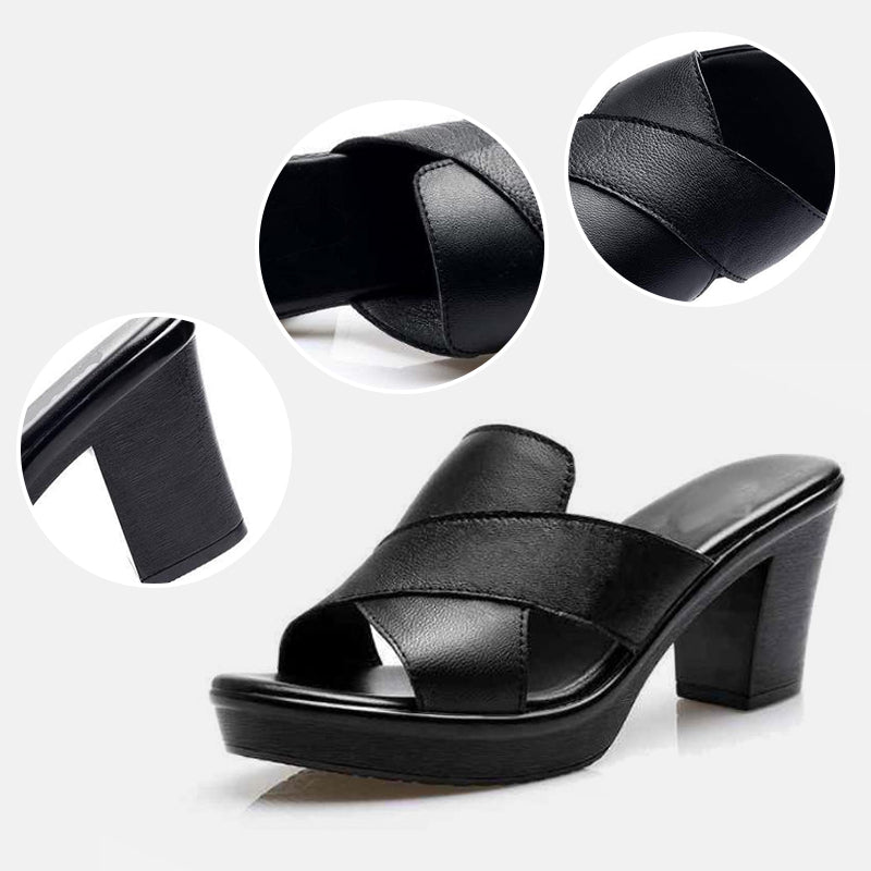 Gisèle™ | Block Heel Mule with Arch Support