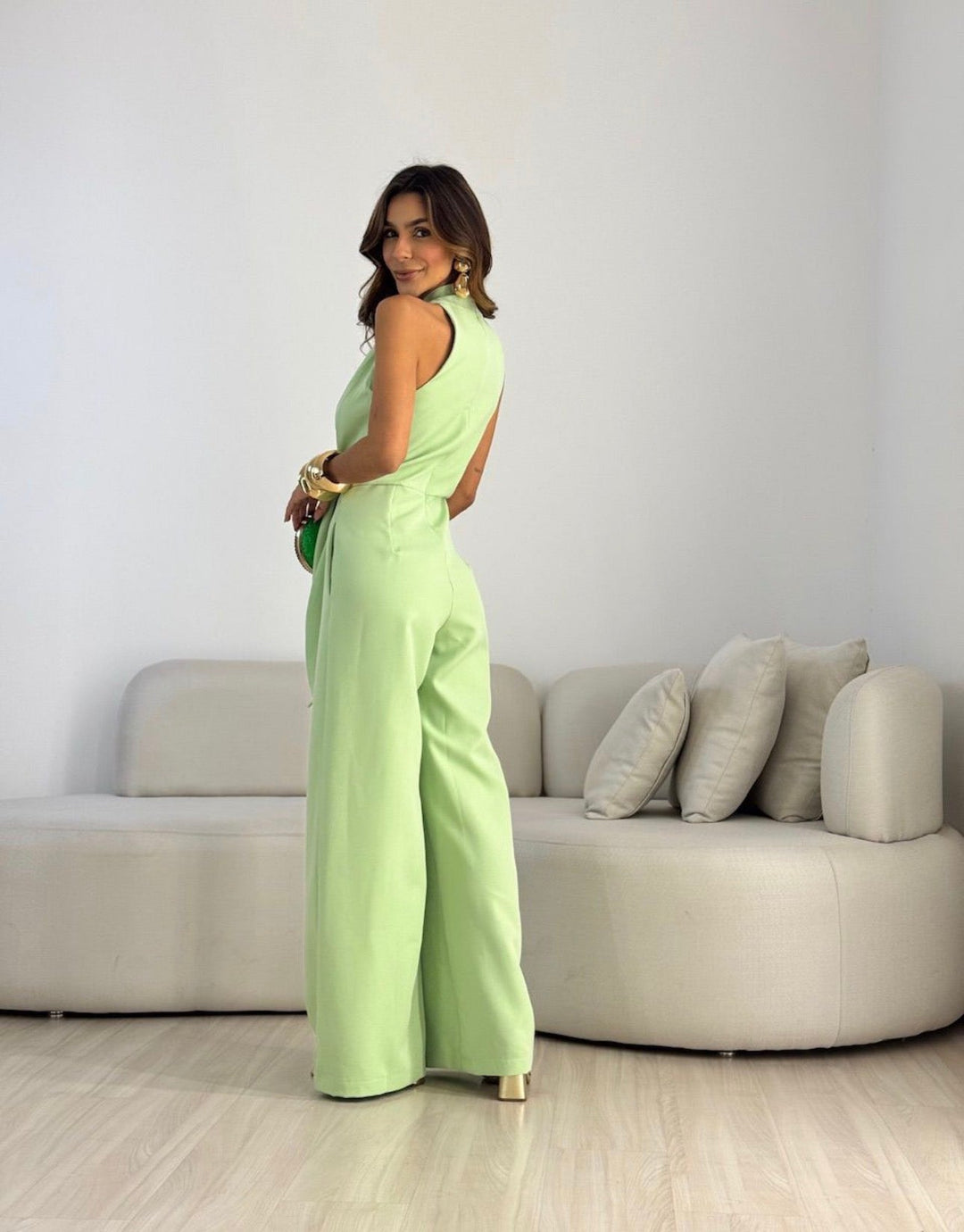 Celestia™ | Luxe Draped Wide-Leg Jumpsuit