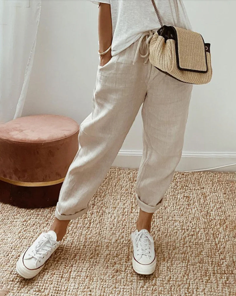 Elegant Comfort Fluid Pants