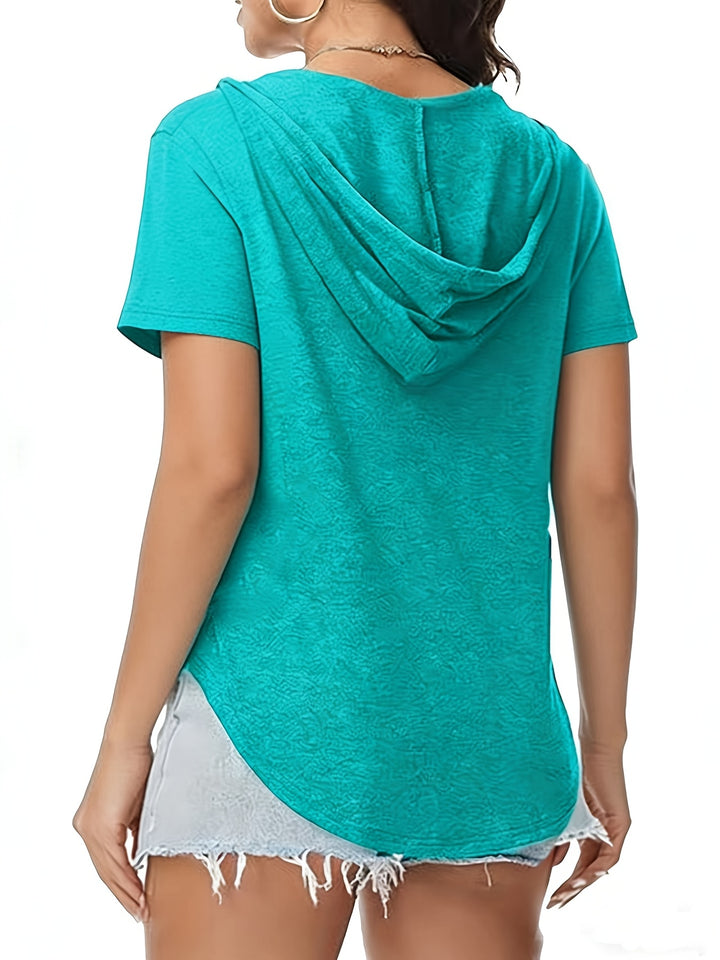 Nora™ | Hooded Stretch Tee