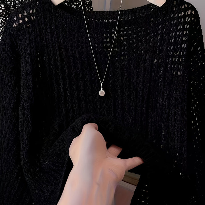 Sophie™ | Lace Hollow Knit Sweater