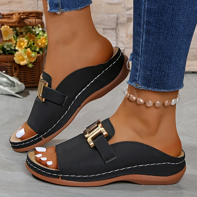 Cleo™ | Orthopedic Platform Slide Sandal