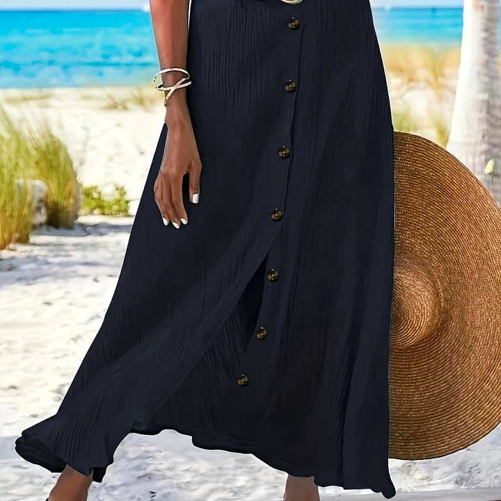 Western Half Skirt Cross-Border Trade Slit A-Line Hip-Hugging Mid-Waist Long Dress