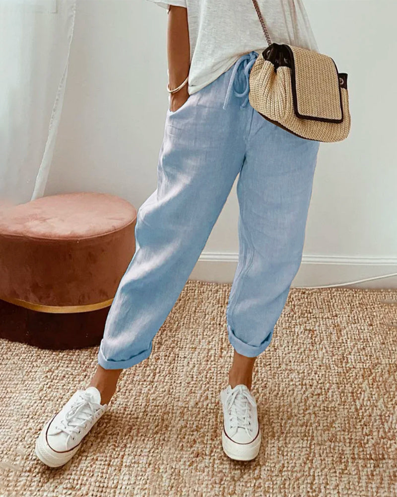 Elegant Comfort Fluid Pants