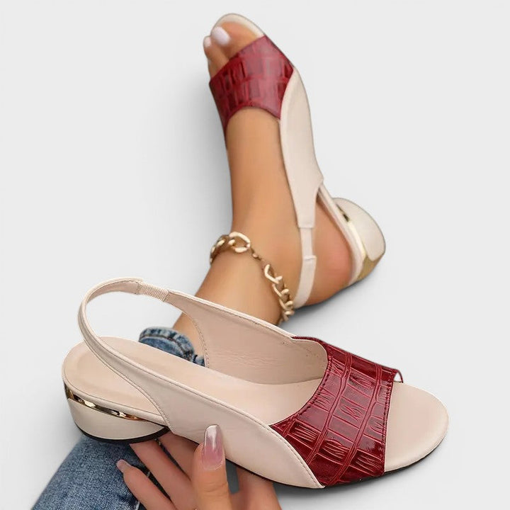 Clara™ | Low Heel Slingback Sandal with Cushioned Sole