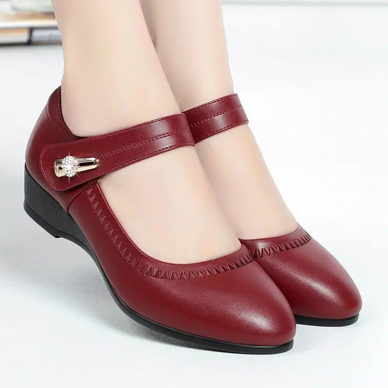 Viviana™ | Comfort Wedge Mary Jane Shoes