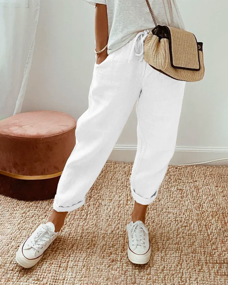 Elegant Comfort Fluid Pants