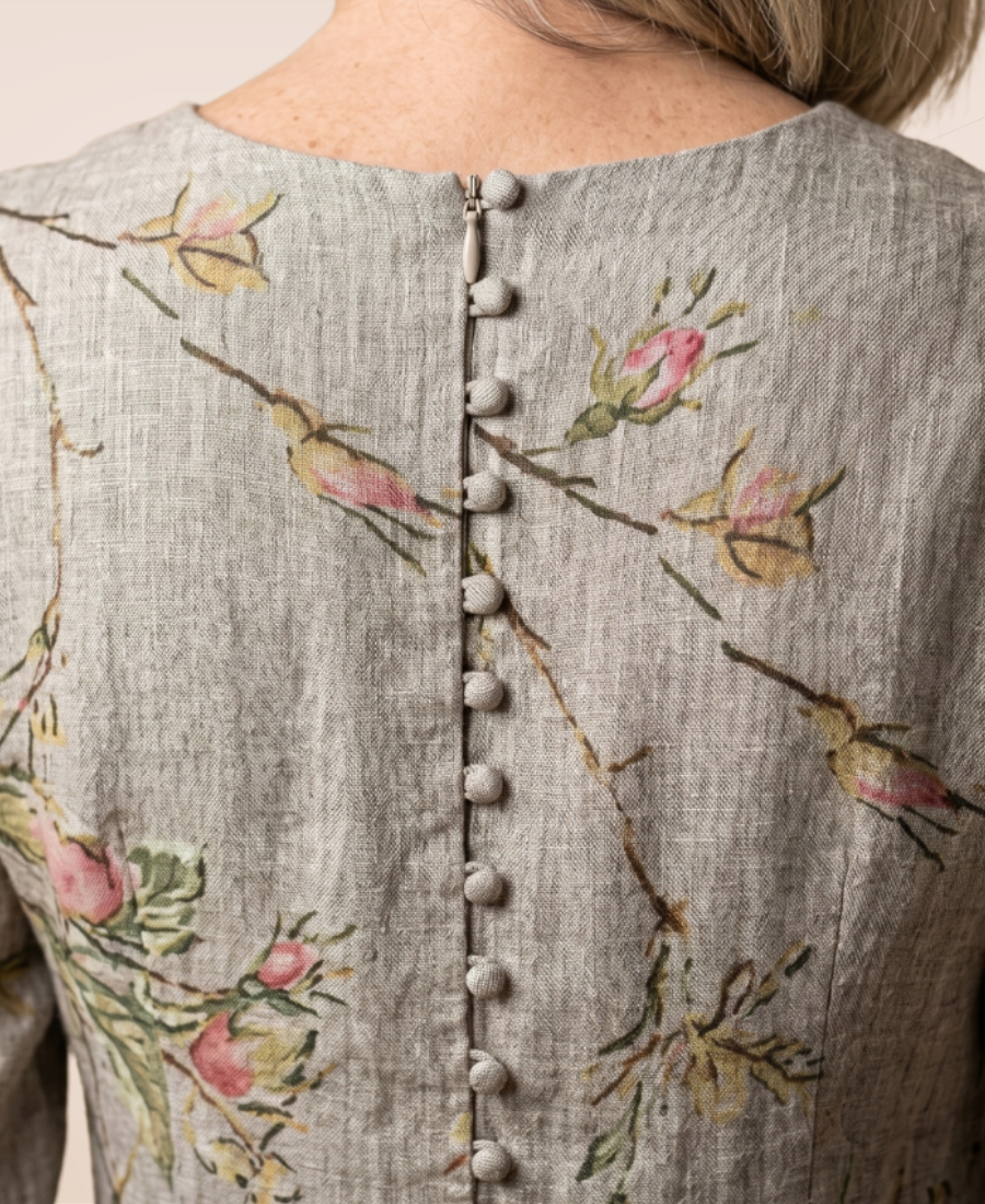 Florence™ | Luxe Floral Linen Dress
