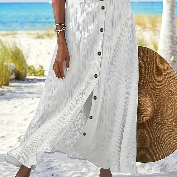 Western Half Skirt Cross-Border Trade Slit A-Line Hip-Hugging Mid-Waist Long Dress