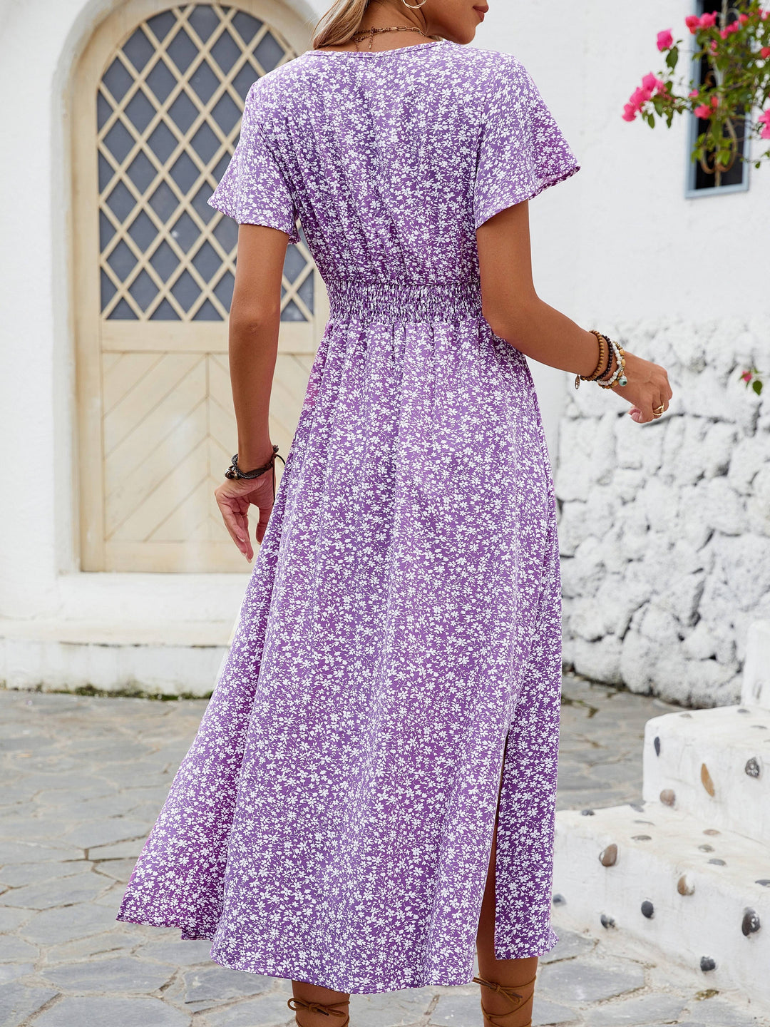 Selene™ | Floral Butterfly Sleeve Maxi Dress