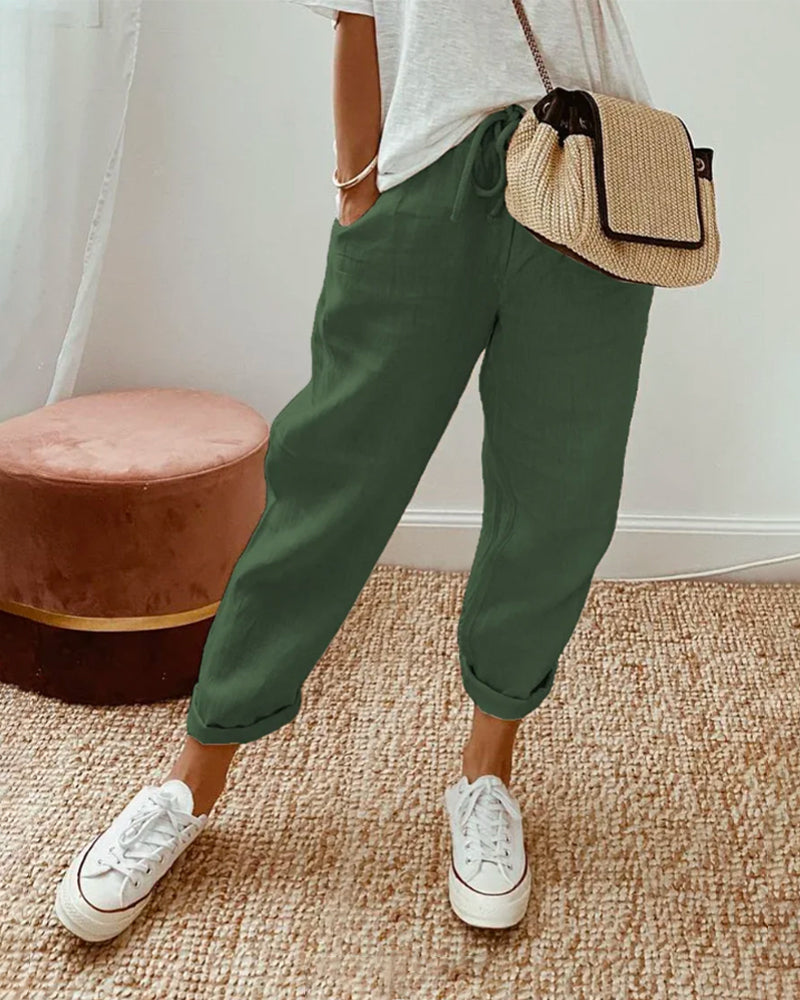 Elegant Comfort Fluid Pants