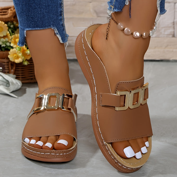 Cleo™ | Orthopedic Platform Slide Sandal