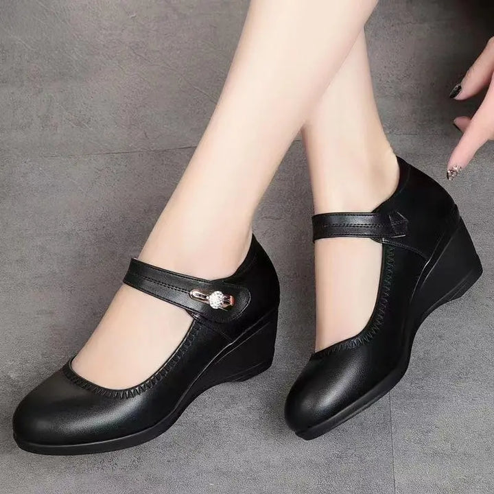 Viviana™ | Comfort Wedge Mary Jane Shoes