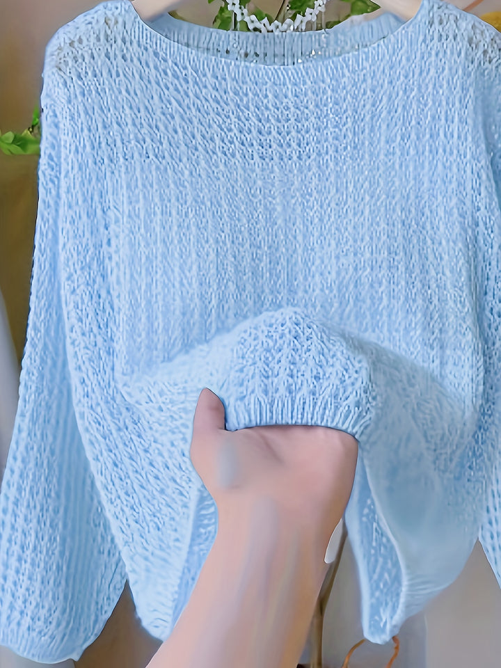 Sophie™ | Lace Hollow Knit Sweater