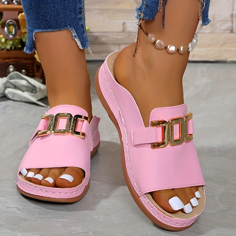 Cleo™ | Orthopedic Platform Slide Sandal