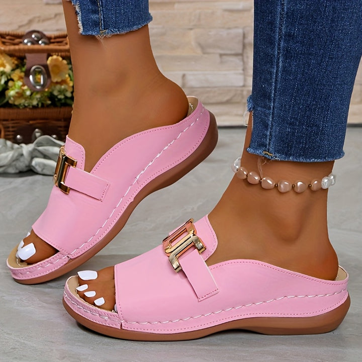 Cleo™ | Orthopedic Platform Slide Sandal