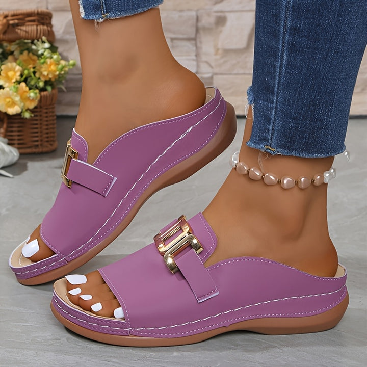 Cleo™ | Orthopedic Platform Slide Sandal