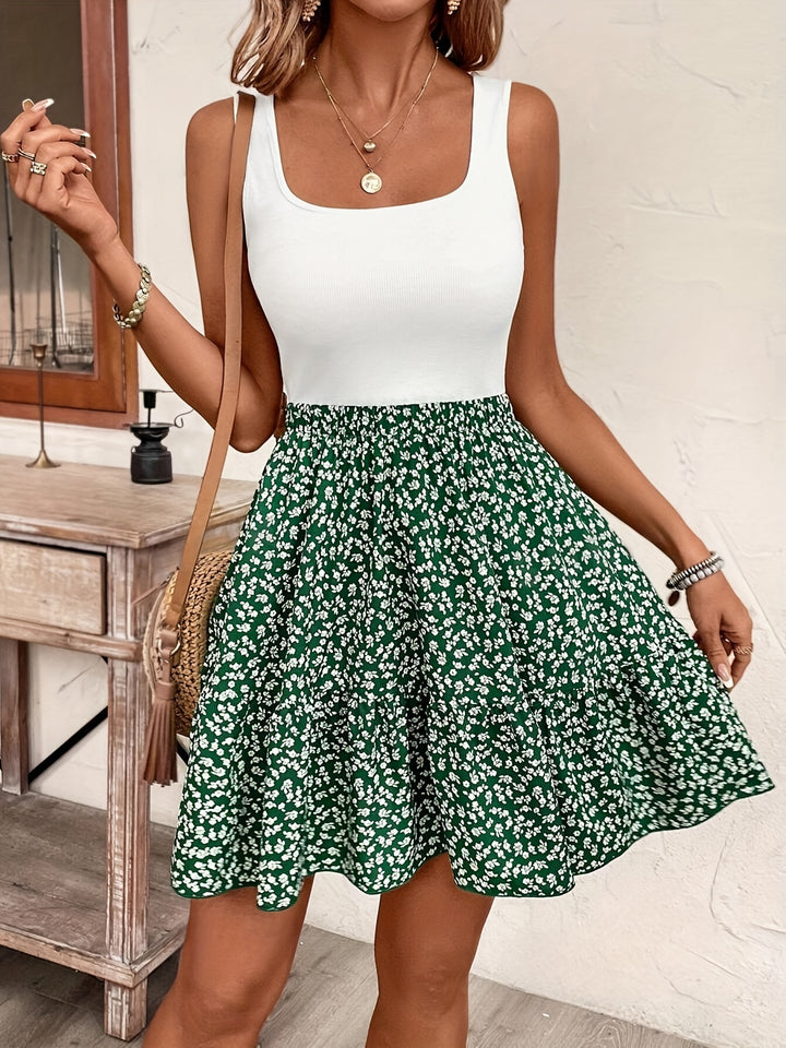 Rose™ | Floral Print Sleeveless Dress