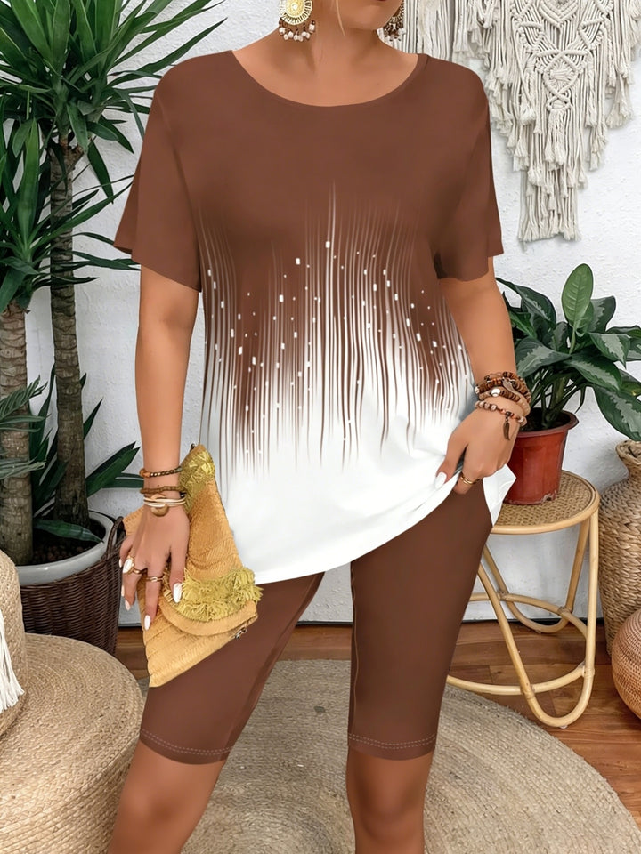 Cora™ | Ombré Striped Two-Piece Set