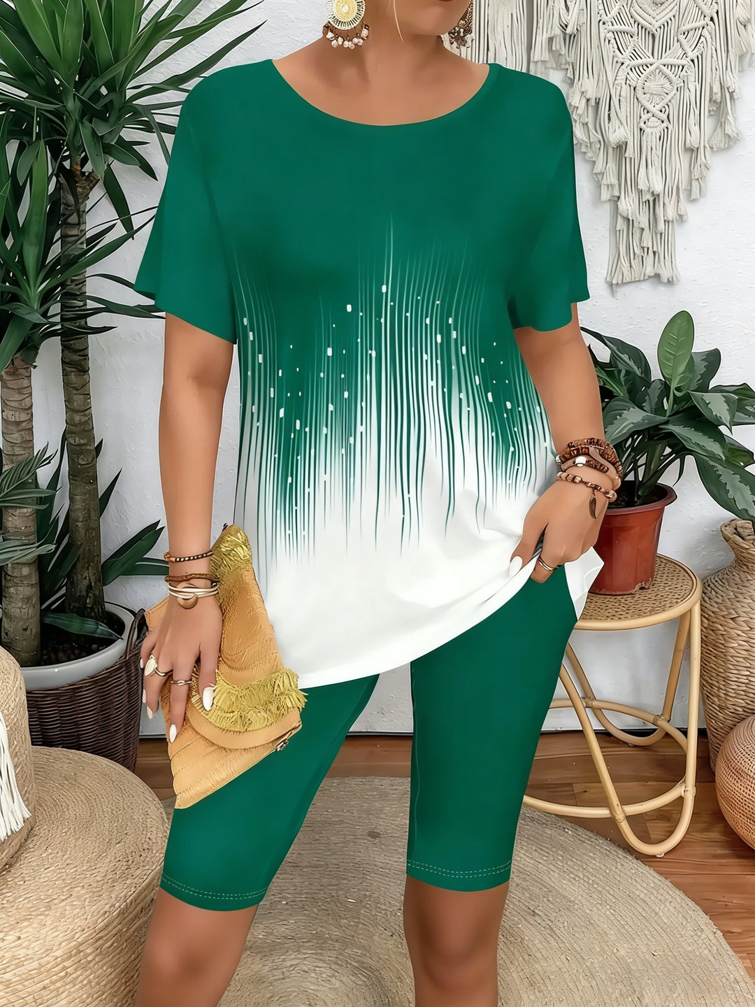 Cora™ | Ombré Striped Two-Piece Set