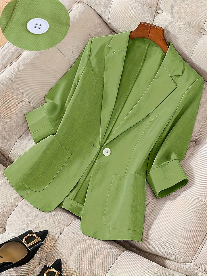 Celeste™ | Single-Button Blazer Jacket