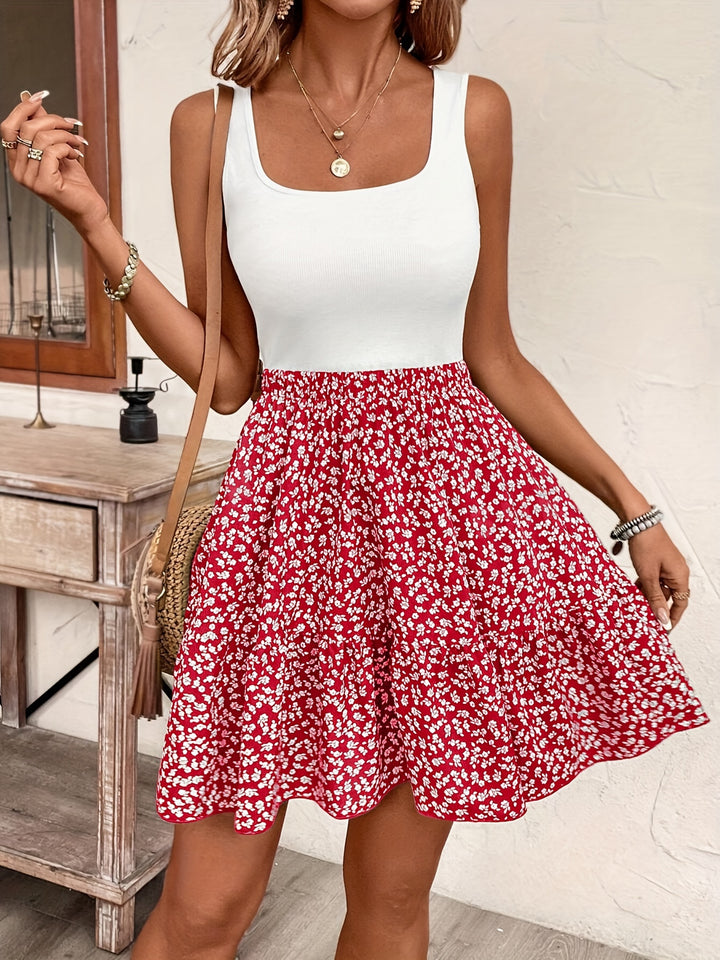 Rose™ | Floral Print Sleeveless Dress