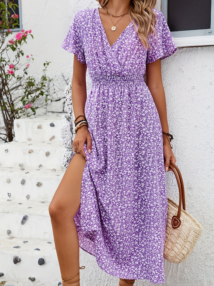 Selene™ | Floral Butterfly Sleeve Maxi Dress