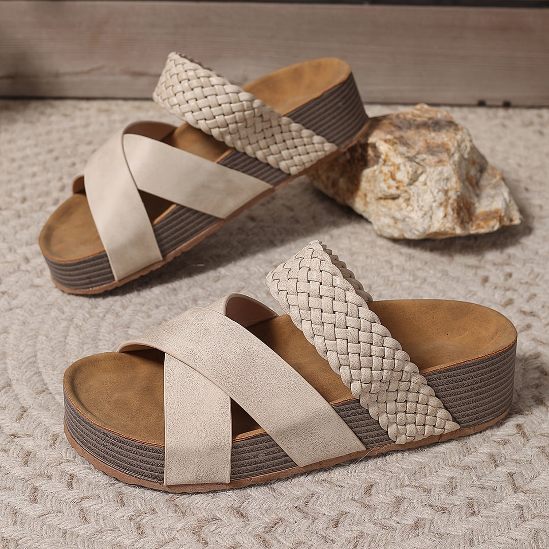 Sienna™ | Braided Comfort Wedge Sandals