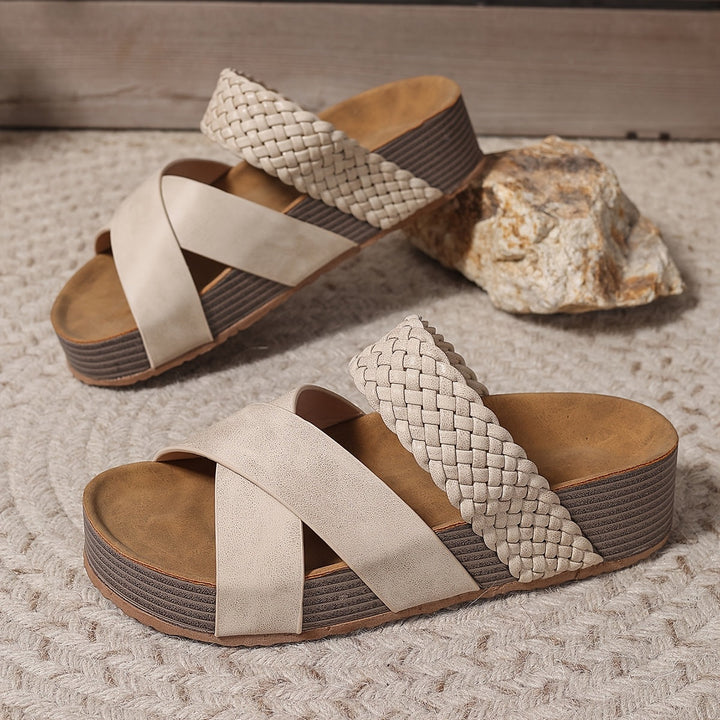 Sienna™ | Braided Comfort Wedge Sandals