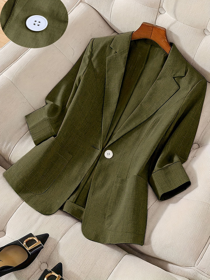 Celeste™ | Single-Button Blazer Jacket
