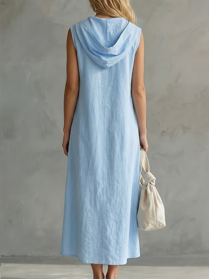 Carol™ | Hooded Button Maxi Dress