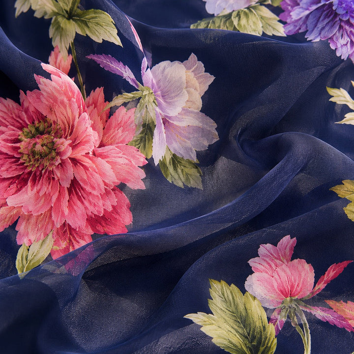 Marisol™ | Elegant Floral Chiffon Occasion Dress
