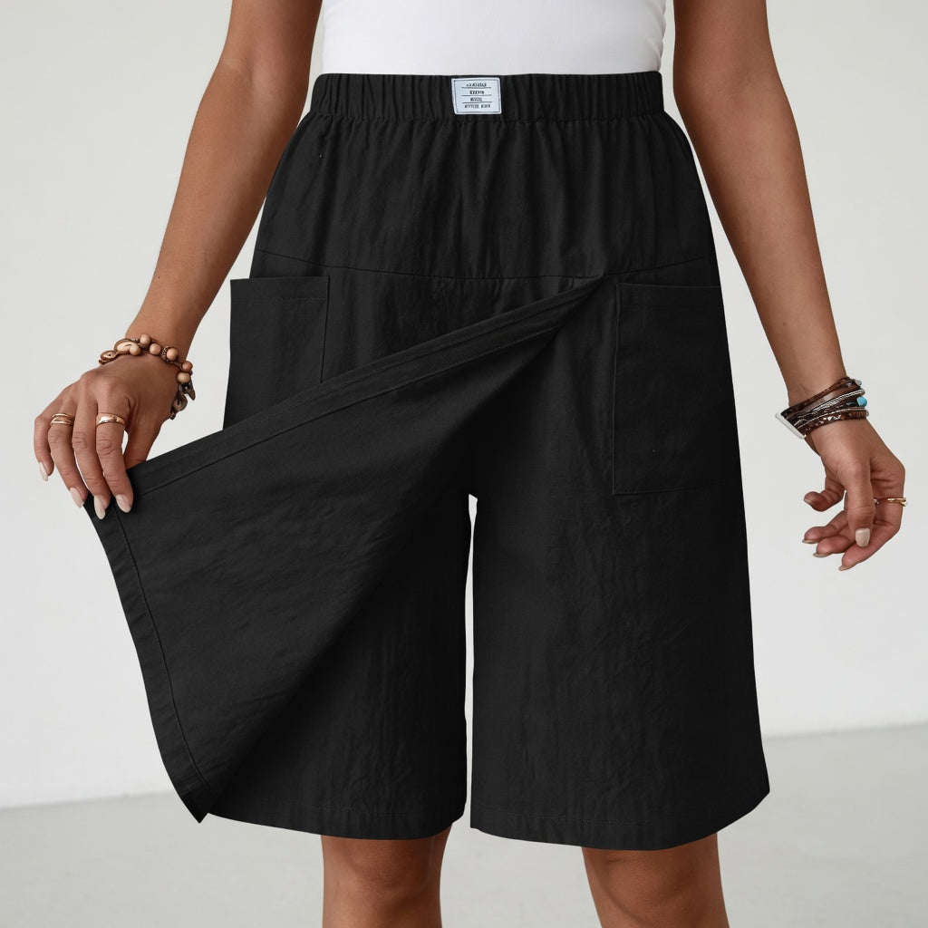Libertine™ | Elastic-Waist Wrap Skort with Pockets
