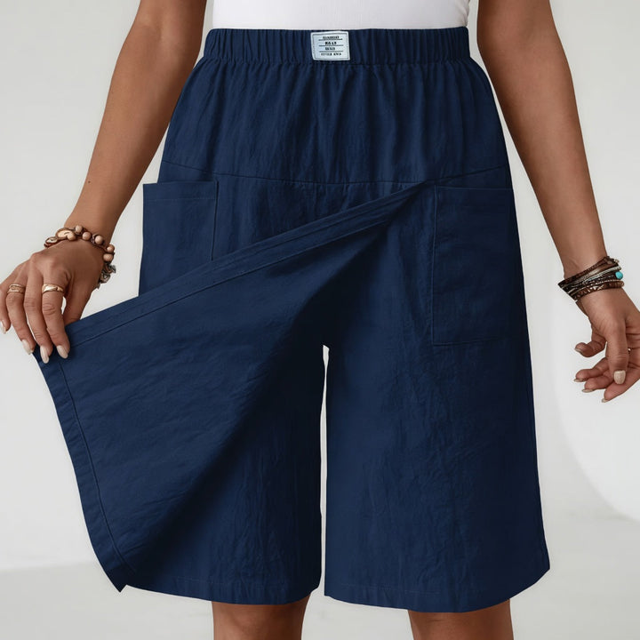 Libertine™ | Elastic-Waist Wrap Skort with Pockets