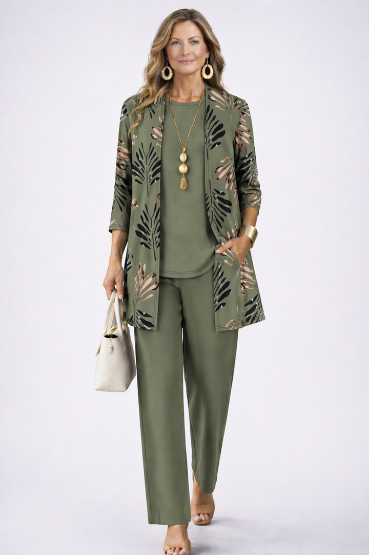 Celeste™ | Flowing Mediterranean Print Maxi Dress