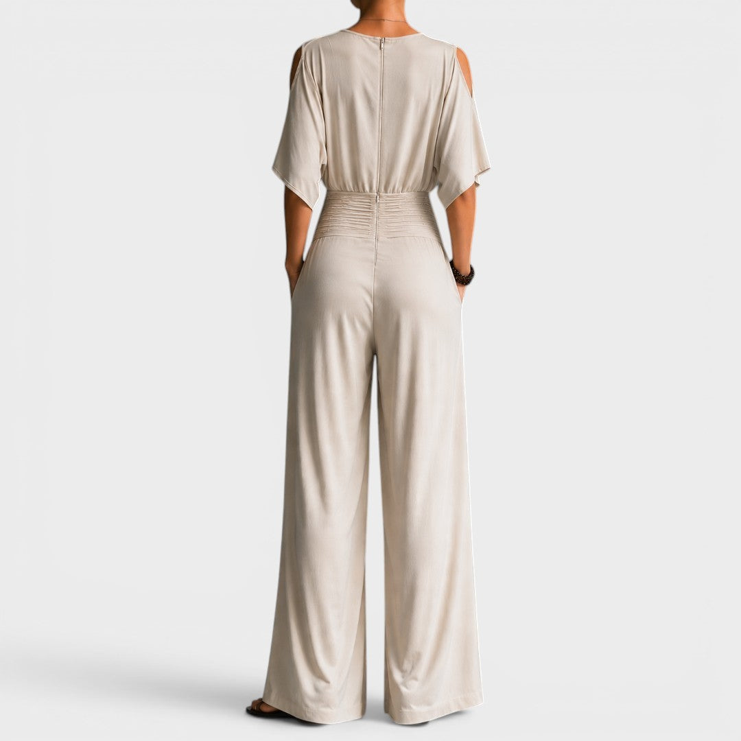 Suzanne™ | Elegant Wide-Leg Wrap Jumpsuit