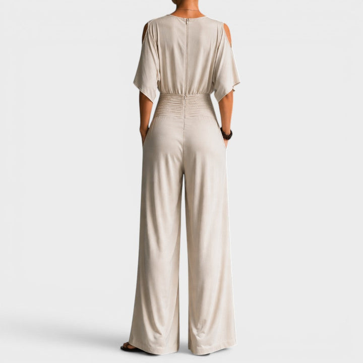 Suzanne™ | Elegant Wide-Leg Wrap Jumpsuit