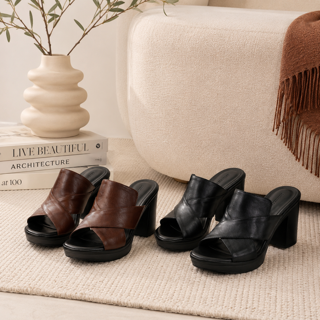 Gisèle™ | Block Heel Mule with Arch Support