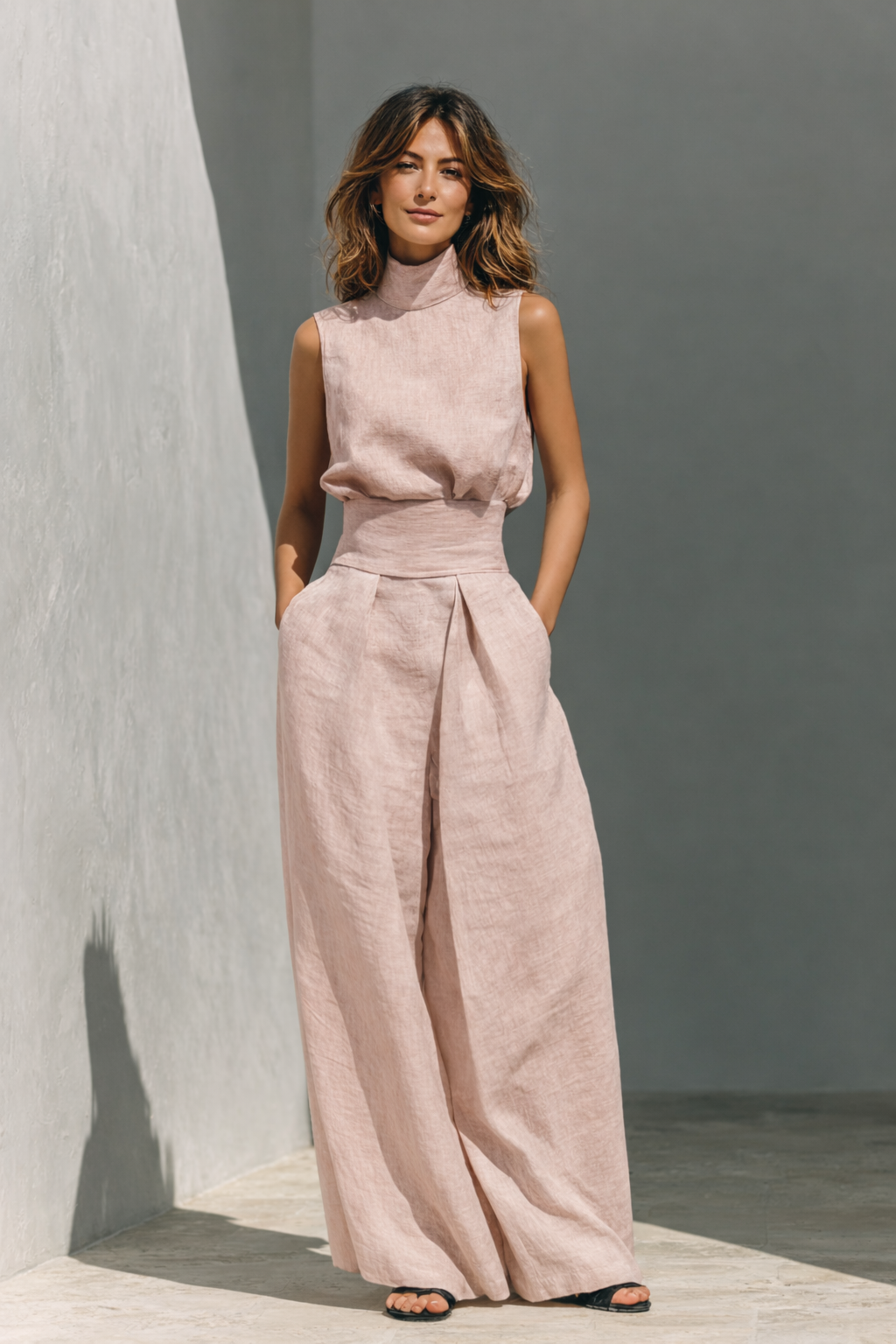 Maria™ | Minimalist Linen Two-Piece Set