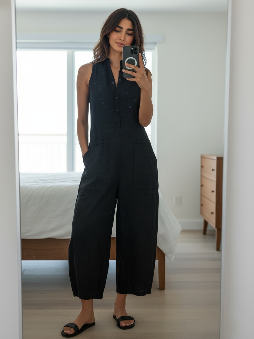 Aria™ | Effortless Linen Jumpsuit