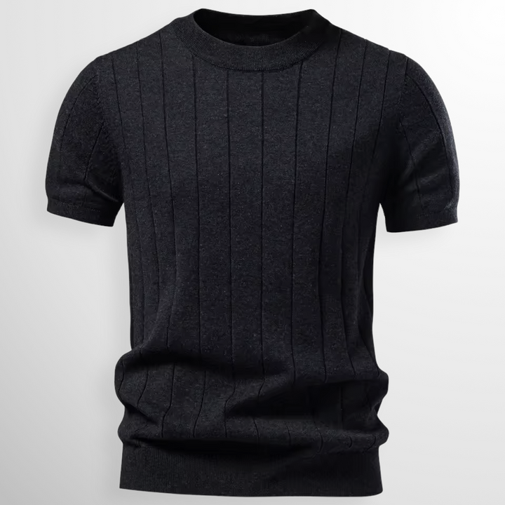 Jonas - Modern Textured Short Sleeve T-Shirt | By Julian & Claire Toronto
