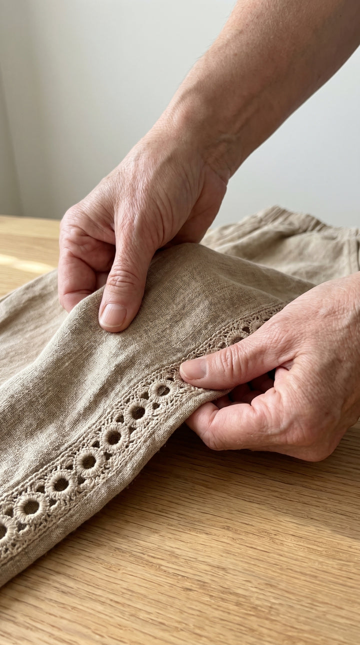 Noor™ | Elastic-Waist Capri Pants with Pockets