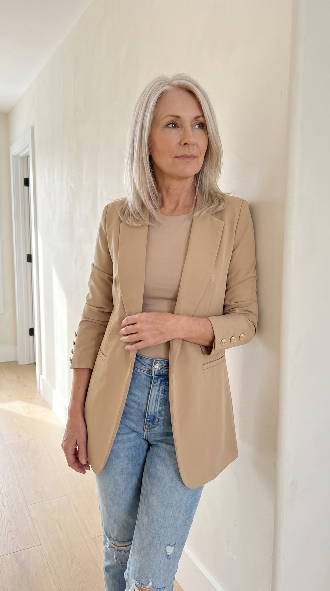 Margot™ | Elegant Open-Front Knit Blazer